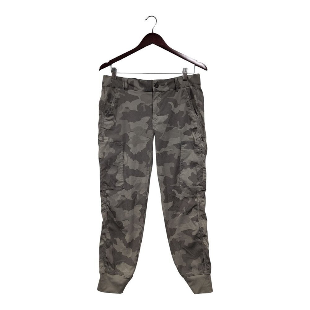 Prana Sky Canyon Jogger Pant Women’s Camo Hiking Outdoors Green Size 8 Nylon